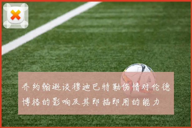 乔约翰逊谈穆迪巴特勒伤情对伦德博格的影响及其即插即用的能力